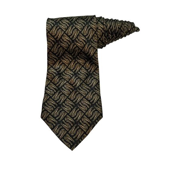 The Nature Conservancy Men's Crocodile Novelty Necktie 100% Silk Vintage - Picture 1 of 8